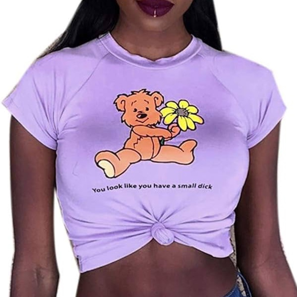 Purple Funny Baby Tee